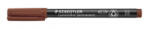 STAEDTLER Alkoholos marker, OHP, 1 mm, 'Lumocolor 317 M', barna (TS3177) (TS3177)