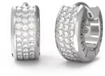 Guess Időtlen acél karika fülbevaló cirkónium kövekkel Stylish Guess JUBE04583JWRHT/U