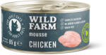 Wild Farm Mousse Chicken 85g - mousse fără cereale pentru pisici