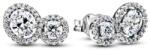 Pandora Ezüst fülbevaló Ölelő aureola Timeless 293774C01