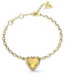 Guess Romantikus aranyozott karkötő szívvel Mon Amour JUBB04607JWYG 14, 5 cm