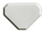  Önkiszolgáló tálca, háromszögletű, műanyag, éttermi, fehér-mákos, 47, 5x34 cm (KHMU216) (KHMU216)