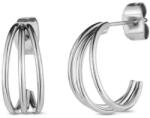 Vuch Elegáns acél karika fülbevaló Elegy Silver