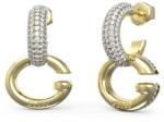 Guess Aranyozott kerek fülbevaló kristályokkal Oh My G JUBE04521JWYGT/U
