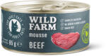 Wild Farm Mousse Beef 85g - mousse fără cereale pentru pisici