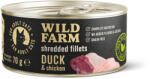 Wild Farm Fillets Duck&Chicken 70g - hrană umedă pentru pisici fără cereale, file în bulion