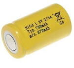 Mexcell Acumulator industrial Ni-Cd diametru 17mm x h 28mm 0, 7A NS2/3A700 Mexcell (BA086260) Baterie reincarcabila