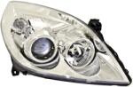 ACI OPEL VECTRA 05- Jobb első fényszóró, H1+H7, ezüst keret (elektromos vezérlés)