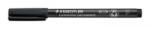 STAEDTLER Alkoholos marker, OHP, 0, 6 mm, 'Lumocolor 318 F', fekete (TS3189) (TS3189)