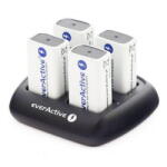 everActive Incarcator Acumulatori 9V 6LR61 6LF22 cu 4 Canale NC-109 (A0058771) Baterie reincarcabila