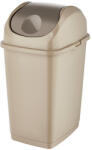 Dünya Plastik Slim billenőfedeles szemetes Homok 18L (09403)