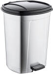 Özer Plastik Fémhatású pedálos szemetes kivehető vödörrel 50L (DO97)