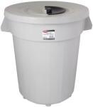 PLANET Kerek műanyag szemetes fedéllel, bedobó nyílással 120L (UP112)