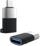 XO NB149-F Átalakító, adapter USB-A aljzat - USB Type-C bemenetre fekete