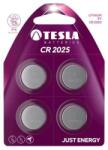 Tesla Baterii Lithium CR2025, 3V, 165mAh, 4 buc/set, Tesla - A1099137110 (TESLA-391588) Baterie reincarcabila