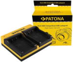 PATONA Dual incarcator pentru Casio NP-20 Exilim EXM1 EX-M1 EXM2 EX-M2 EXM20 EX-M20 EXS1 inkl. Micro-USB (191523-P) Baterie reincarcabila