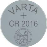 VARTA CR2016 lítium gombelem, 3 V, 90 mA, Varta BR2016, DL2016, ECR2016, KCR2016, KL2016, KECR2016, LM2016 (06016101401)
