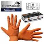 Chemsplash PUMAGRIP Egyszerhasználatos púdermentes nitril kesztyű, O (CHS-4070-ORANGE)