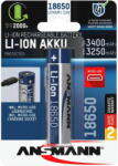 ANSMANN 1 Ansmann Li-Ion 18650 3400mAh 3, 6V Micro-USB 1307-0003 (1307-0003) Baterie reincarcabila