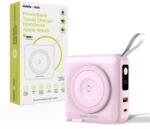 Mobile Origin Powerbank & Travel Charger Lightning/USB-C Cable MagSafe/AW/iPhone Compatible, Pink (PBT-03L-PNK)