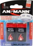 ANSMANN battery smoke detector - Alkaline 9V EBlock, Blister (1515-0006) Baterie reincarcabila