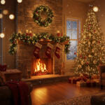  Fenyő girland - zöld, havas - 200 cm - PVC (56453) - platinashop