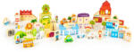 Homelux Fa oktató építőkocka készlet város állatkerttel 120 darab (HM015501)