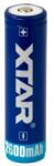 XTAR Acumulator 18650 Cu Terminal 3.7v Li-ion 2.6a (bat0655) Baterie reincarcabila
