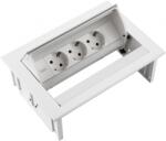 Fellowes Priza modulara eGST, Filex Power Desk In, 3x 230V, alb, Fellowes 681114