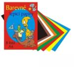 AAO Slunap színes öntapadós papírok mappája 8 lap