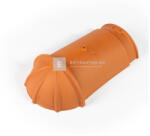 Tondach-Wienerberger Tondach sajtolt kezdő gerinccserép Natur téglavörös (rögzítőcsavarral) (268721)