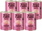  Wild Farm WILD FARM Pate csirkével 6x400g - gluténmentes macskaeledel