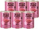  Wild Farm WILD FARM Pate marhahússal 6x400g - gluténmentes macskatáp