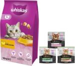 Whiskas WHISKAS Száraz macskatáp 1+ csirkével 14kg + INGYENES PRO PLAN felnőtt macskatáp 400g - véletlenszerű szállítás
