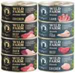  Wild Farm WILD FARM Vegyes ízek 4x85g + 4x70g - gabonamentes macskatápok