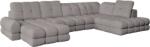 TEMPO KONDELA Kinyitható sarokkanapé elektromos kihúzható funkcióval, bézses szürke Taupe, jobbos, TOLLO XL U ROH
