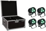 EUROLITE Set 4x LED IP PAR 3x8W QCL Spot + Case