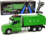 LEAN Toys Távirányítós Szemétszállító Teherautó Pilóta 2.4G Zöld (9706) (9706)