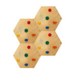 DUVLAN mászófal 178x141 cm - Szett Szín: natural (8076-1756)