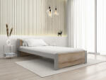  Ágy IKAROS 90 x 200 cm, sonoma tölgy/szürke Ágyrács: Léces ágyrács, Matrac: Deluxe 10 cm matrac