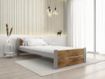  Ágy IKAROS DOUBLE 90 x 200 cm, artisan tölgy/szürke Ágyrács: Léces ágyrács, Matrac: Deluxe 10 cm matrac
