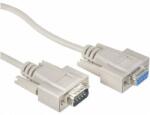 Soros portos hosszabbítókábel, toldókábel (1xD-SUB 9pólusú aljzat - 1xD-SUB 9pólusú aljzat) 5 m, bézs színű 981281