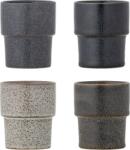 Bloomingville Căni Ewan, 150 ml, negre, 4 buc (82072581)