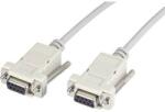  Soros portos kábel, null modem toldókábel (1xD-SUB 9pólusú aljzat - 1xD-SUB 9pólusú aljzat) 1.80 m 979970