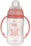 Canpol babies 320 ml-es tanuló itatópohár szilikon ivócsőrrel nyúl