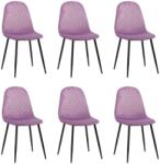 Chairs ON Set 6 scaune de bucătărie din catifea BUC 237X Mov