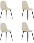 Chairs ON Set 4 scaune de bucătărie din catifea BUC 237X Crem