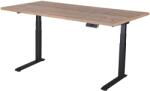 Liftor Magic, 180x80x3, 6 cm, Bramberg fenyő, Bramberg fenyő/Fekete, állítható magasságú asztal