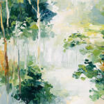 Takoy Jersey Takoy erdő olajfestmény