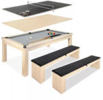 Northstar billiárd asztal 3az1ben Northstar Andaluzia tölgy 7' (biliárd-, étkező/író, ping-pong asztal) 2 db tárolós paddal